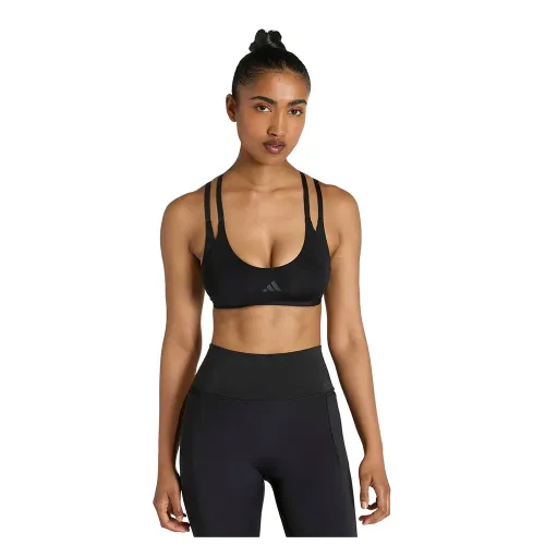 아디다스 Optime Workout Strappy 스포츠 브라 로우 임팩트 2142696567