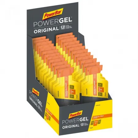 파워바 PowerGel Original 41g 에너지 젤 상자 열대 과일 24 단위 3136149246