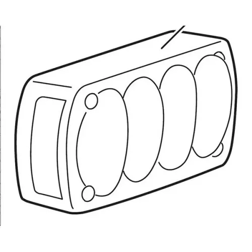 툴레 EuroRide 940용 왼쪽 후미등 3136515771