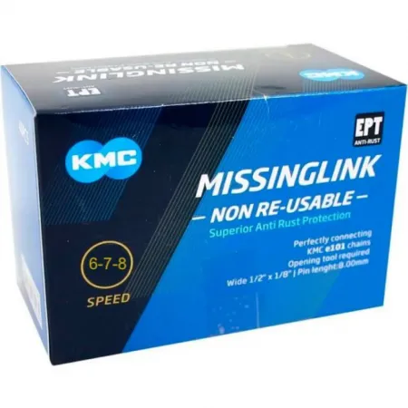 KMC EPT 6-8s 오토바이 체인 링크 40 단위 3136711623