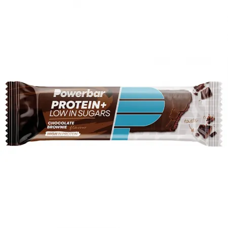 파워바 플러스 Low Sugars 단백질 바 초콜릿 브라우니 35g 30 단위 3136985280