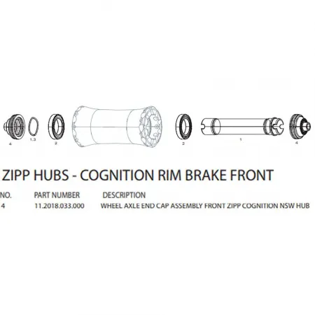 ZIPP Cognition 프론트 허브용 엔드 캡 3137114896