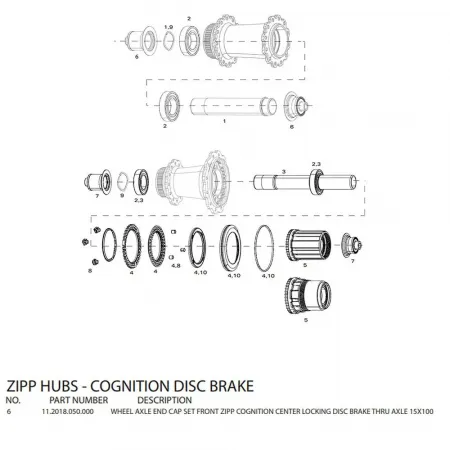 ZIPP Cognition 디스크 프론트 허브용 엔드 캡 3137114917