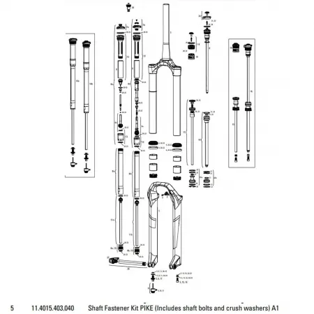 락샥 Screw Kit Closing Pike 폐쇄 3137117147