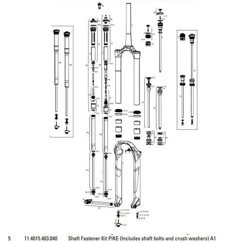 락샥 Screw Kit Closing Pike 폐쇄 3137117147