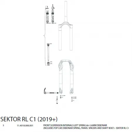 락샥 Sektor RL Remote 포크 로워 3137117258
