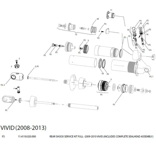 락샥 Vivid 09-10 서비스 키트 3137117279