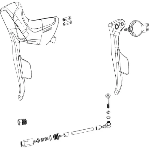 스램 Brake Red Etap Disc AXS용 왼쪽 레버 어셈블리 3137146282