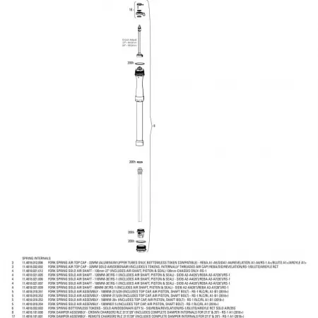 락샥 Fork Damper Assembly Crown Charger2 RLC 세트 3137601919