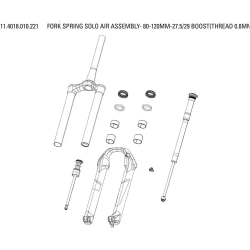 락샥 Frok Springs Solo Air 어셈블리 3137601944