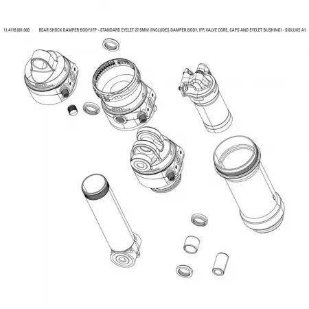 락샥 리어 샥 댐퍼 본체/IFP Sidluxe Standard Eyelet 3137601956