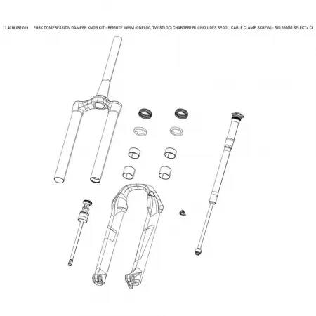 락샥 포크 압축 충전기 2 RL SID Select Plus Remote 3137601964