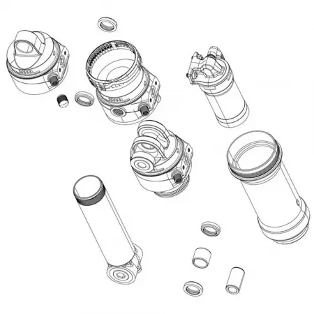 락샥 Metric Coil/Trunnion 55/Super Deluxe Coil A1-A2 Eyelet/Damper Body 기업 3137670010