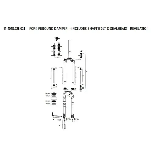 락샥 Rebound Damper Revelation A5/Reba/Reba A7 카트리지 3137670375