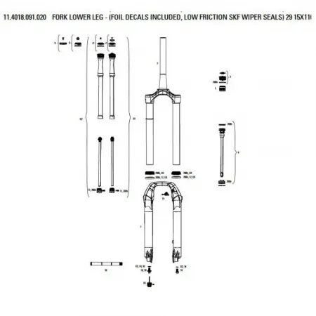 락샥 Pike Ultimate B3 Flask 포크의 아랫부분 3137670432