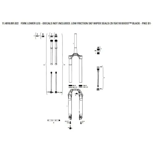 락샥 Pike B1-B2/Select/Select Plus B3/Revelation Flask 포크의 아랫부분 3137670434