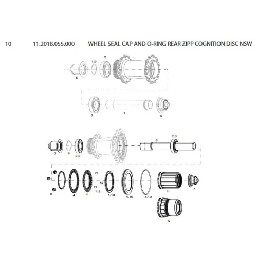 스램 Cognition NSW 디스크 실링 캡 3137670884