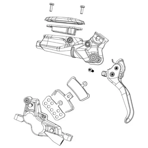 스램 BB7 Disc Brake Caliper Pad Adjuster Knob Kit 세트 3137670969