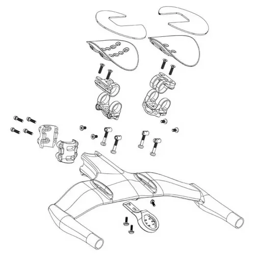 스램 Vuka Clip B1 Low Mount Left 볼트 키트 3137671083