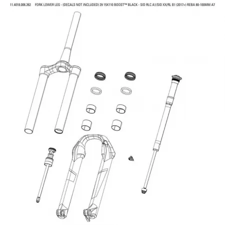 락샥 Lower Leg SID B1 포크의 아랫부분 3137680726