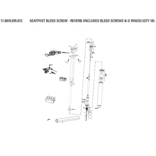 락샥 Reverb A2/B1 저장소 플러그 + O 링 10 단위 3137782031