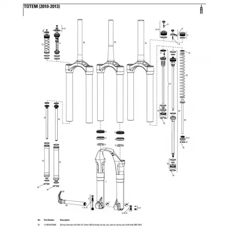 락샥 Totem 180 mm Solo Air Left 봄의 내부 3137782319