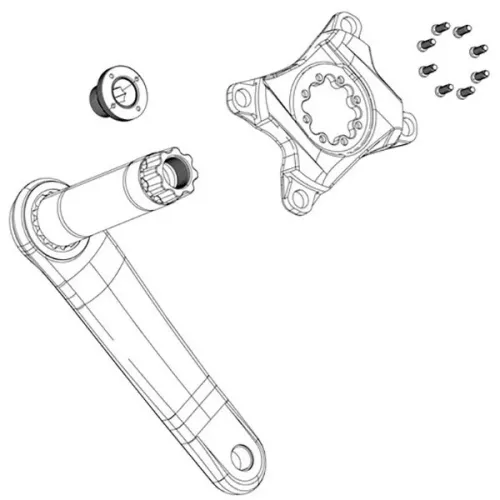 스램 M18/M30 Self Extracting Crank Arm Bolt Kit 크랭크 볼트 3137795720