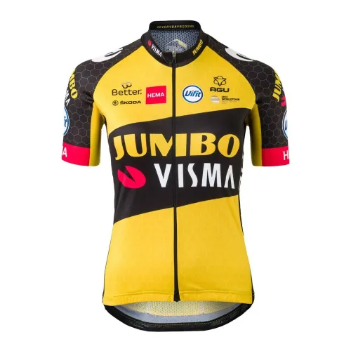 AGU Team Jumbo-Visma 2021 Replica 반팔 저지 3137935509