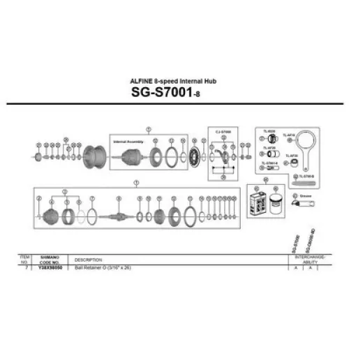 시마노 SG-C6000 볼 베어링 링 26 단위 3137974263