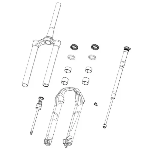 락샥 RS 35mm 골드 부스트 포크 로워 레그 3138194076