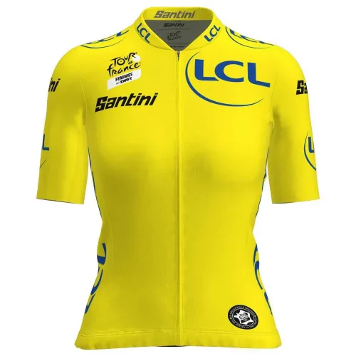 산티니 Tour De France Femme Zwift Overall Leader 반팔 져지 3138551953