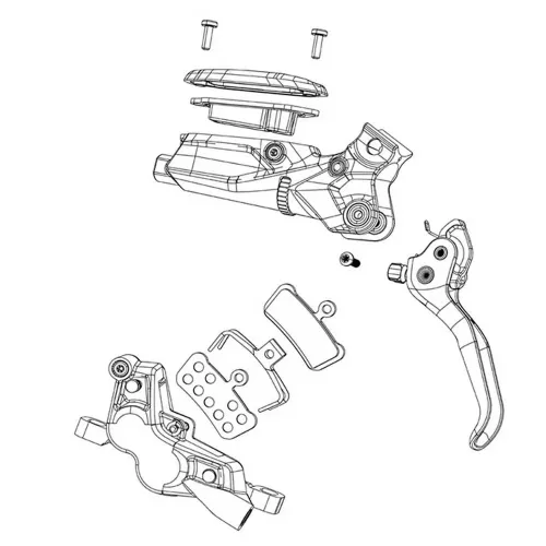 스램 Pro Mineral O-Ring Disc 브레이크 블리드 키트 3138708159