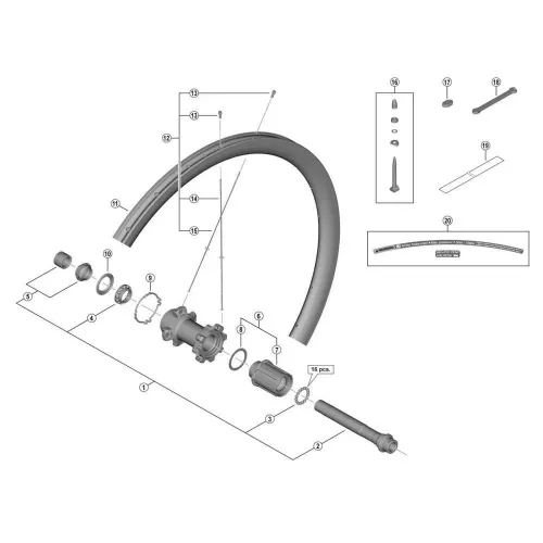 시마노 WH-R8170-C36-TL-R 스포크 3138733778