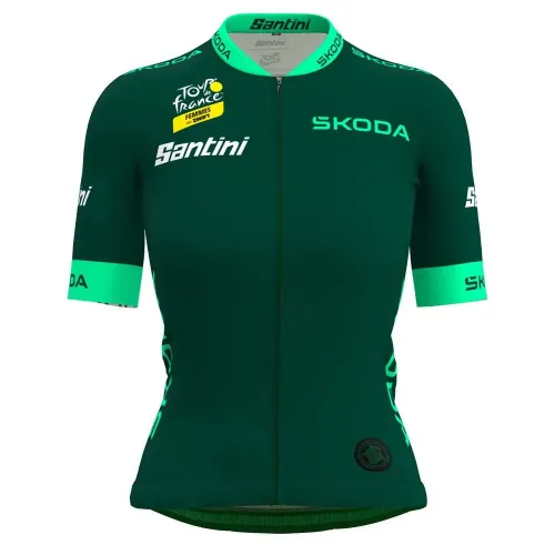 산티니 Tour De France Femme Avec Zwift Best Sprinter Leader 반팔 져지 3139699235