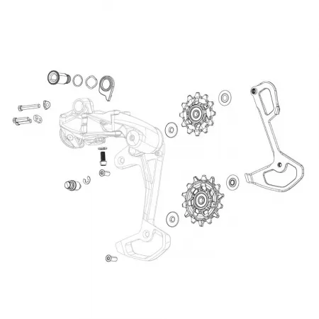 스램 XX SL/XXX T-Type Eagle AXS 디레일러 케이지 3139868794