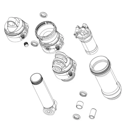 락샥 Vivid Standard 52.5 C1+ 2024+ 리어 쇼크 아이렛 키트 3140374056
