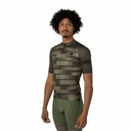 AGU Grainy Stripe Essential 반팔 져지 3140729481