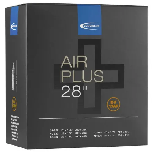 SCHWALBE AV17AP Air Plus Dunlop 40 mm 내부 튜브 리퍼비쉬 3142294686