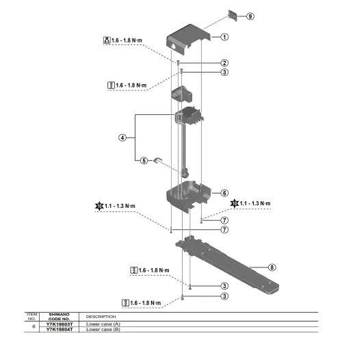 시마노 A BM-EN400 Y7K19803T 배터리 하우징 3142845356