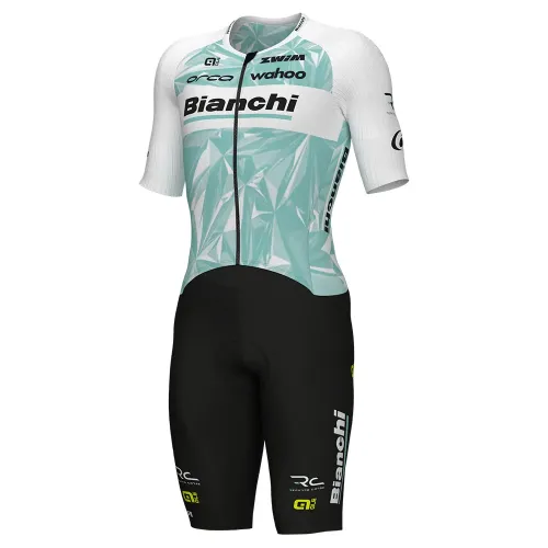 ALE Bianchi Pro 트라이애슬론 팀 반팔 레이싱 슈트 3142928037