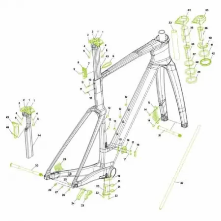 메리다 FSA ACE HR261 스티어링 베어링 3143234640
