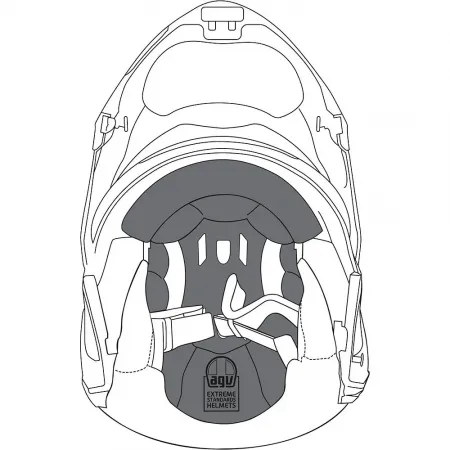 AGV Sportmodular 헬멧 안쪽 4137342140