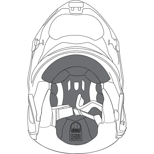 AGV Sportmodular 헬멧 이너 패드 4137342140
