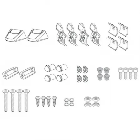 기비 Monokey Rack Side Configuration Kit 탑 케이스 후면 피팅 4137999842
