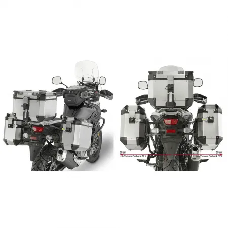 기비 Trekker Outback Monokey Cam 스즈키 DL 650 V-Strom 사이드 케이스 장착 4137999867