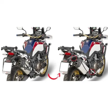 기비 Monokey/레트로 Fit Rapid Release 혼다 CRF1000L Africa Twin 사이드 케이스 장착 4137999896