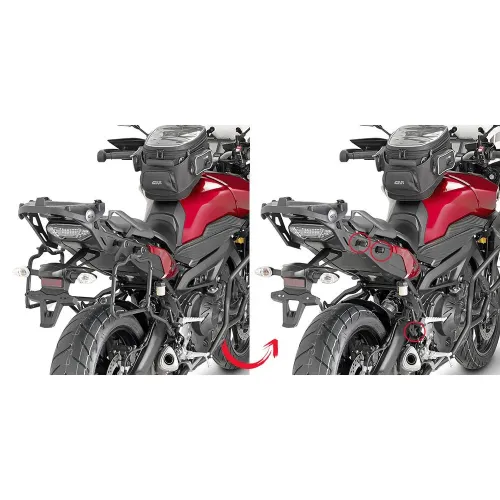 기비 Monokey/레트로 Fit Rapid Release 야마하 MT-09 Tracer 사이드 케이스 장착 4137999898