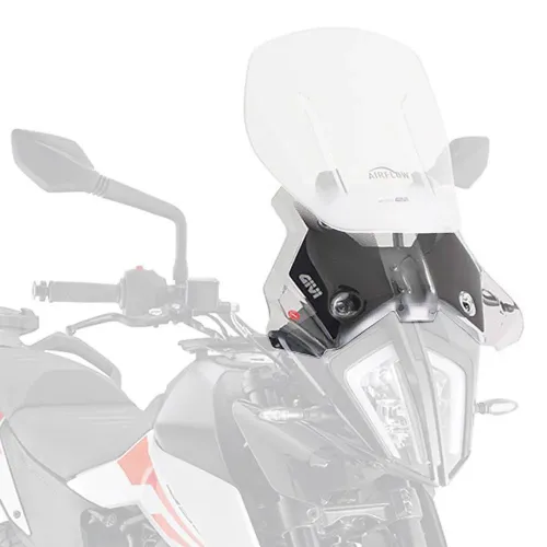 기비 AF7711 Airflow KTM 390/790 어드벤처&790 어드벤처 R 조절 가능한 앞 유리 4138044000