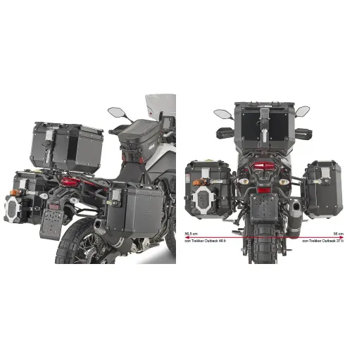 기비 Monokey Cam-Side 야마하 Tenere 700 19-21 사이드 케이스 장착 4138411806