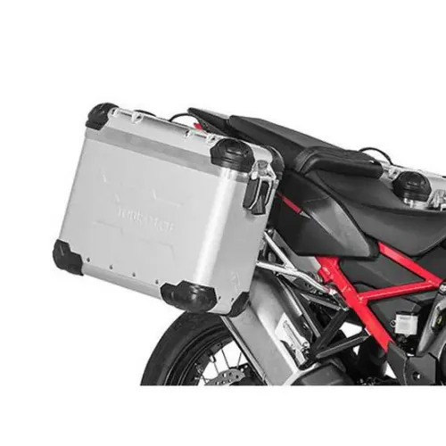 투라텍 ZEGA Evo And-S 31/38L Steel Black Rack 혼다 CRF1100L Africa Twin 2021 사이드 케이스 세트 4141190333